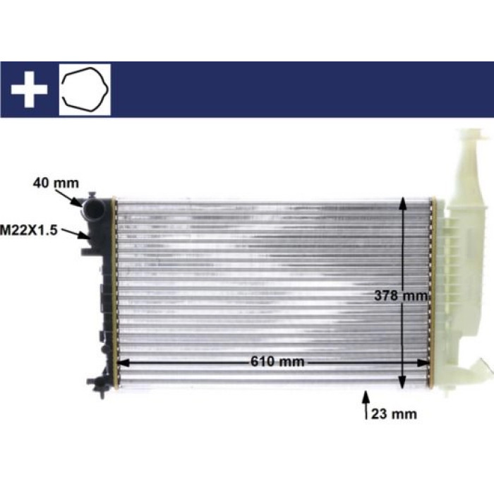 MAHLE Kühler, Motorkühlung CR 596 000S MAHLE Kühler, Motorkühlung CR 596 000S