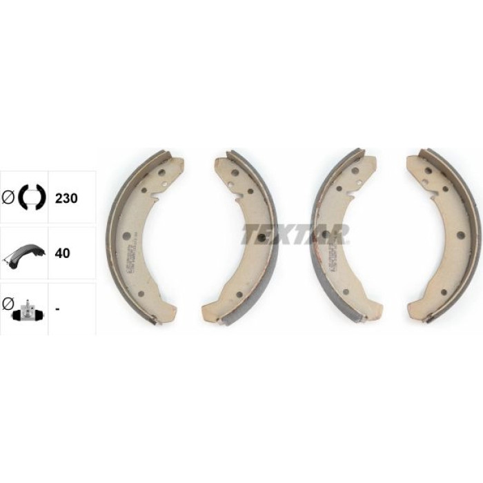 Textar Bremsbackensatz 91007800 Textar Bremsbackensatz 91007800
