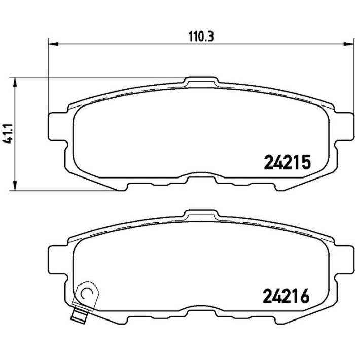 BREMBO Bremsklötze HA P 49 042 BREMBO Bremsklötze HA P 49 042