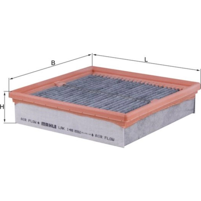 LAK 148 MAHLE Innenraumfilter 148, Aktivkohlefilter, 210 x 210 x 48 mm – u. a. für Volvo Fm, Fmx III, Fh16 – OE Nummer 20409908 - l LAK 148 MAHLE Innenraumfilter 148, Aktivkohlefilter, 210 x 210 x 48 mm – u. a. für Volvo Fm, Fmx III, Fh16 – OE Nummer 20409908 - l