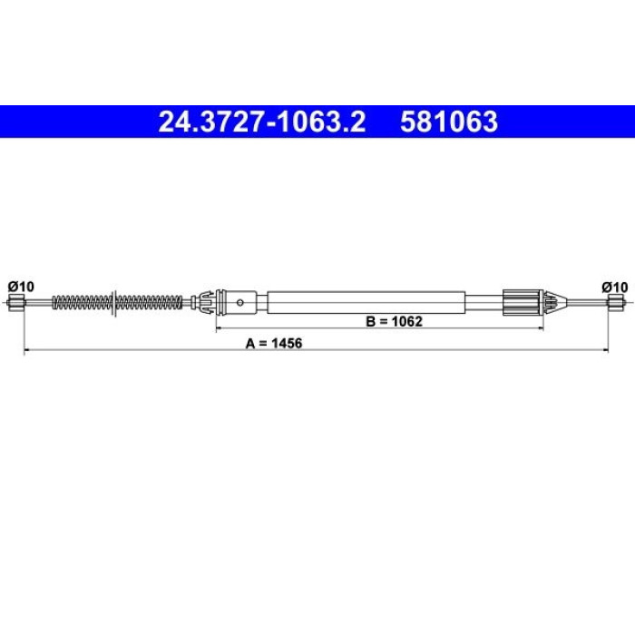 ATE Handbremsseil 24.3727-1063.2