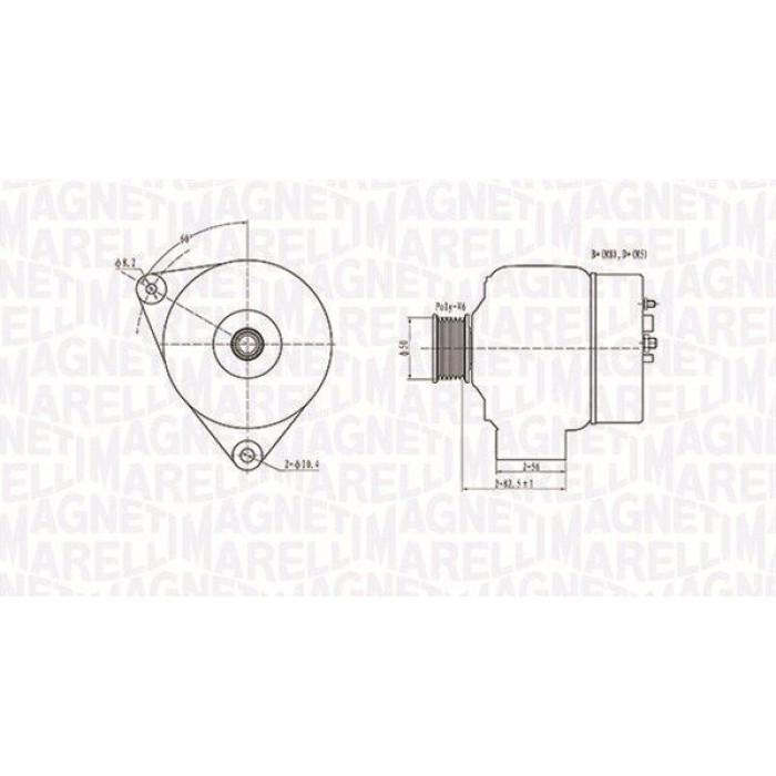 Magneti Marelli Lichtmaschine 063731301010 Magneti Marelli Lichtmaschine 063731301010