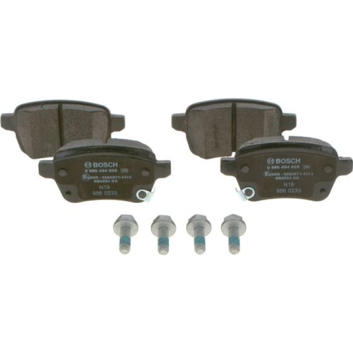 Bosch Bremsbelagsatz Hinterachse 0 986 494 825 Bosch Bremsbelagsatz Hinterachse 0 986 494 825