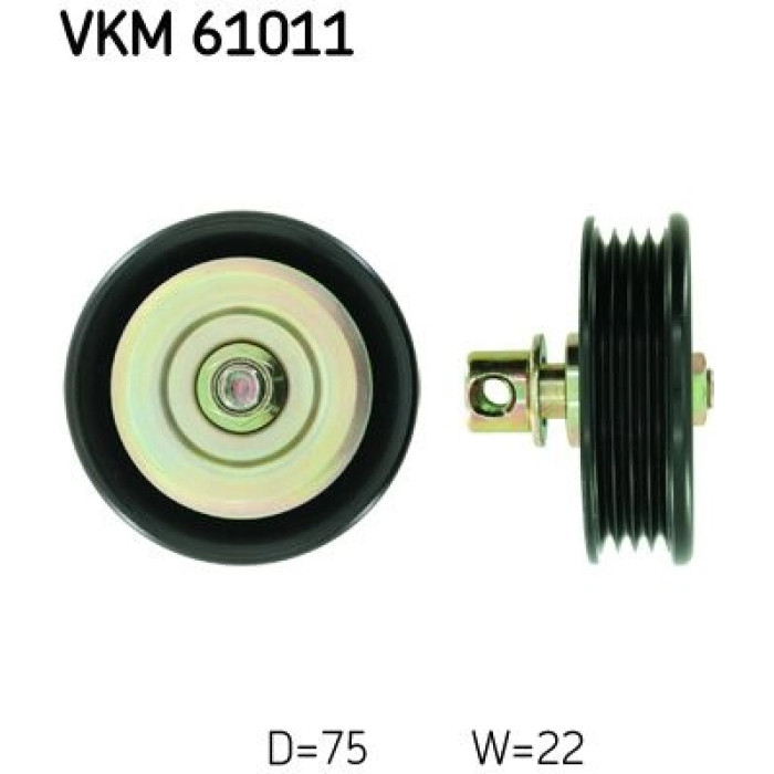 SKF Keilrippenriemen-Umlenkrolle VKM 61011 SKF Keilrippenriemen-Umlenkrolle VKM 61011