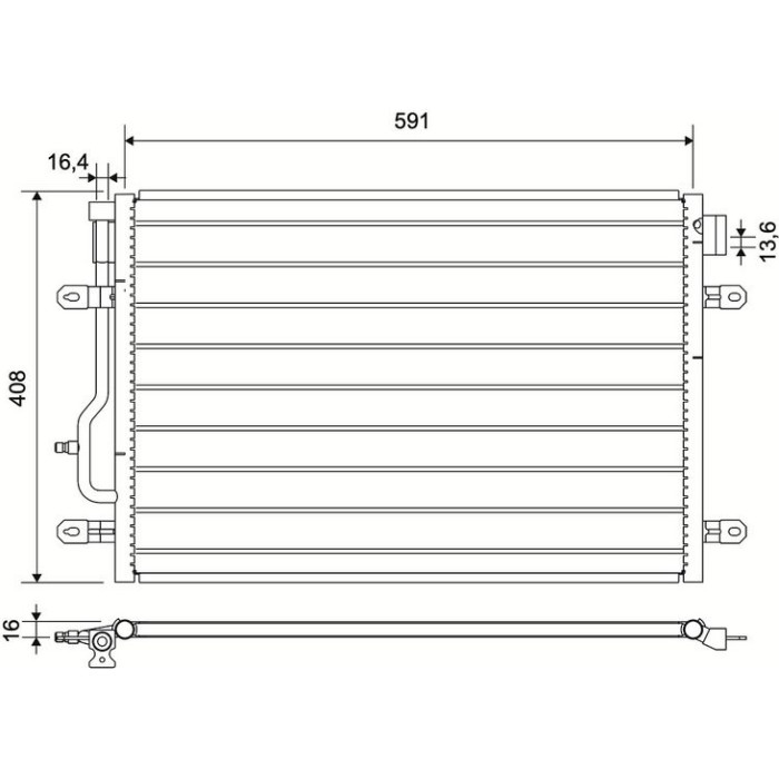 Valeo Klimakondensator 817569 Valeo Klimakondensator 817569
