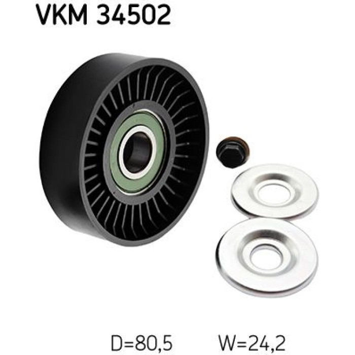 SKF Keilrippenriemen-Umlenkrolle VKM 34502