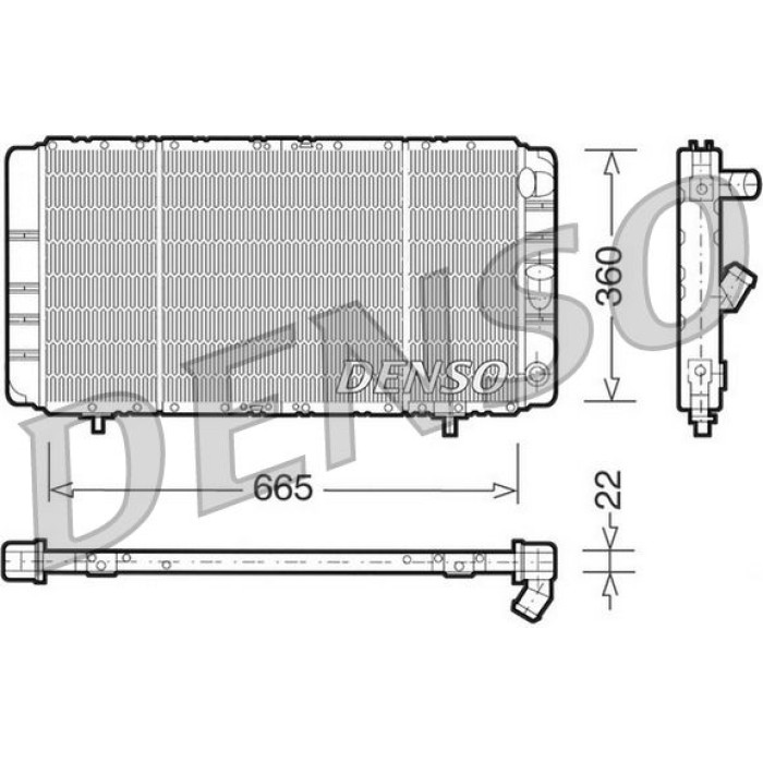 Denso Motorkühler DRM23020 Denso Motorkühler DRM23020