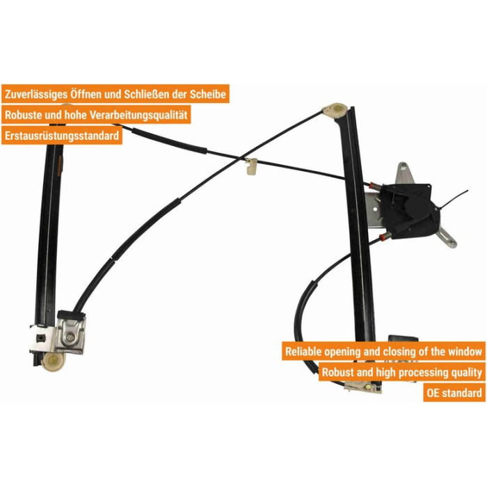 VAICO V10-2336 Fensterheber vorne rechts, elektrisch, ohne Motor VAICO V10-2336 Fensterheber vorne rechts, elektrisch, ohne Motor