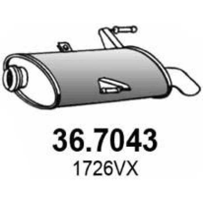 ASSO Endschalldämpfer 36.7043 ASSO Endschalldämpfer 36.7043