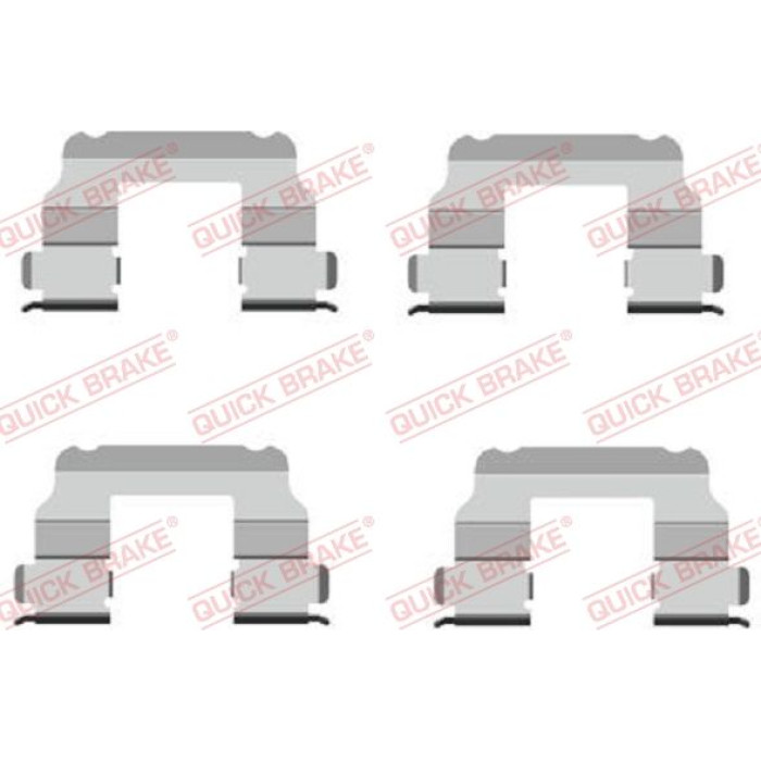 Quick Brake Montagesatz für Bremsbeläge 109-1689 Quick Brake Montagesatz für Bremsbeläge 109-1689
