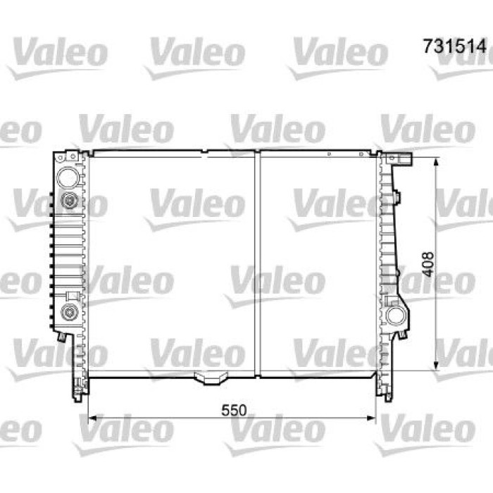 Valeo Motorkühler 731514 Valeo Motorkühler 731514