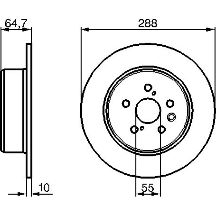 Bosch Bremsscheibe Hinterachse 0 986 479 243 Bosch Bremsscheibe Hinterachse 0 986 479 243