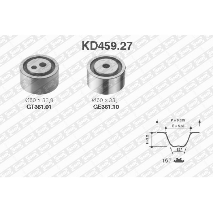 SNR Zahnriemensatz KD459.27 SNR Zahnriemensatz KD459.27