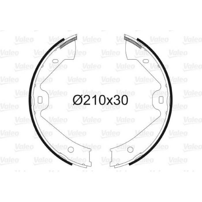Valeo Bremsbacken 564137 Valeo Bremsbacken 564137