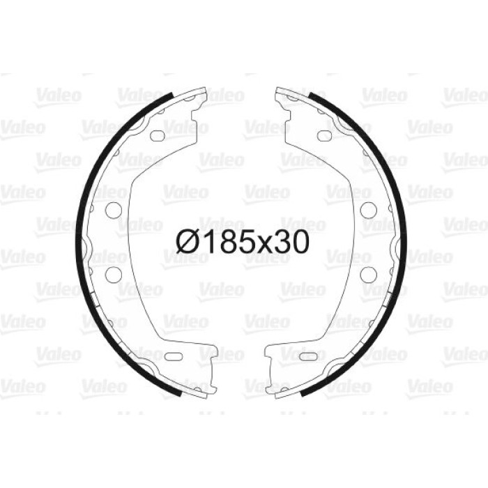 Valeo Bremsbacken 564198 Valeo Bremsbacken 564198