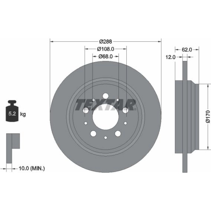 Textar Bremsscheibe 92149203