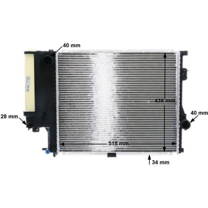 MAHLE Kühler, Motorkühlung CR 251 000S