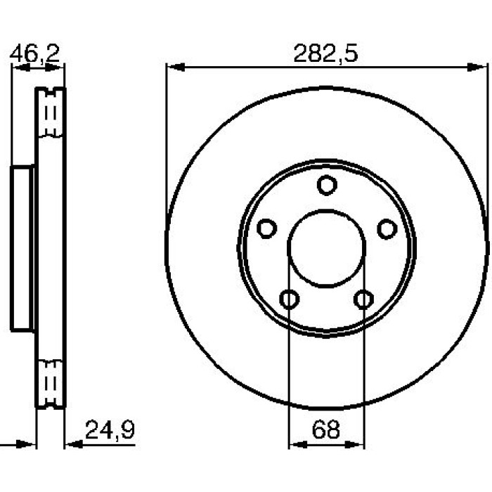 Bosch Bremsscheibe 0 986 479 C81 Bosch Bremsscheibe 0 986 479 C81