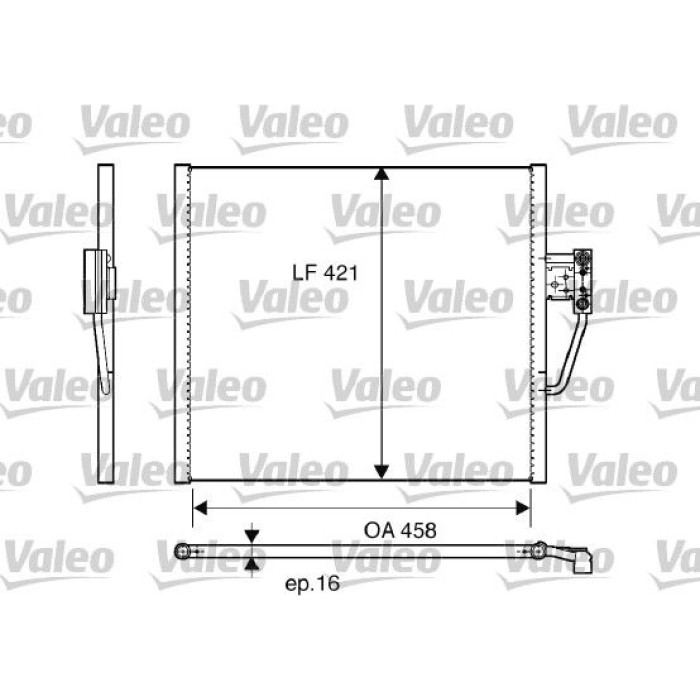 Valeo Klimakondensator 817248 Valeo Klimakondensator 817248