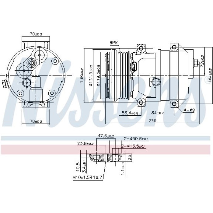 Nissens Klimakompressor PKW 890050 Nissens Klimakompressor PKW 890050