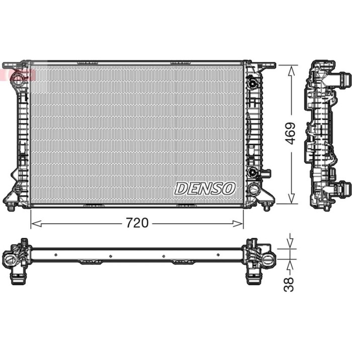 Denso Motorkühler DRM02023 Denso Motorkühler DRM02023