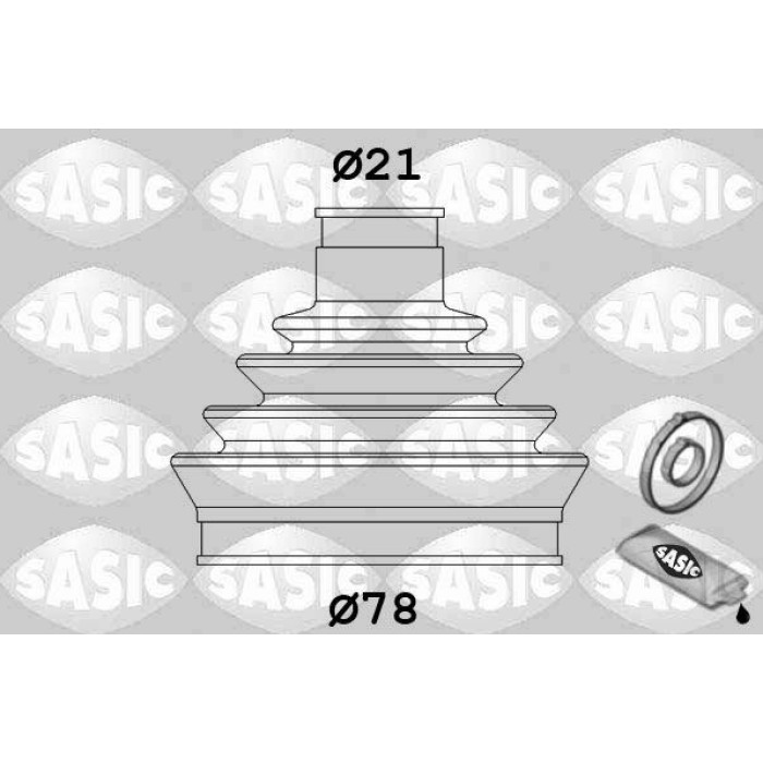 2933513 SASIC Faltenbalgsatz, Antriebswelle 2933513