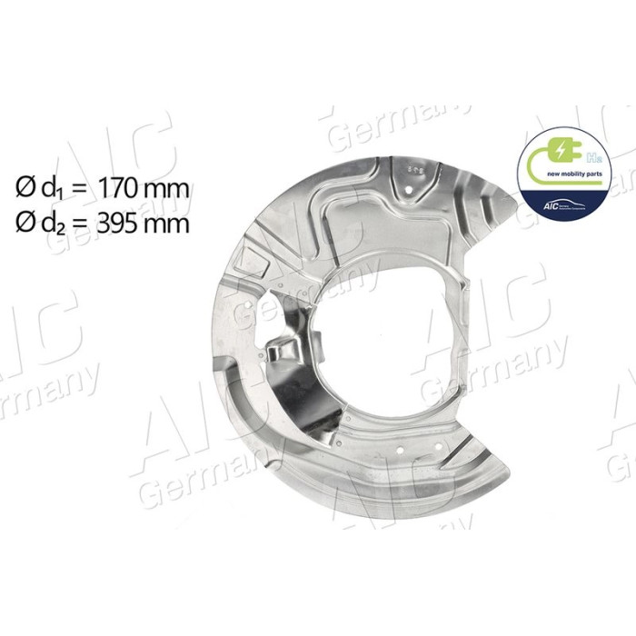 57760 Bremsankerblech Vorderachse links Durchmesser 348 mm 57760 Bremsankerblech Vorderachse links Durchmesser 348 mm