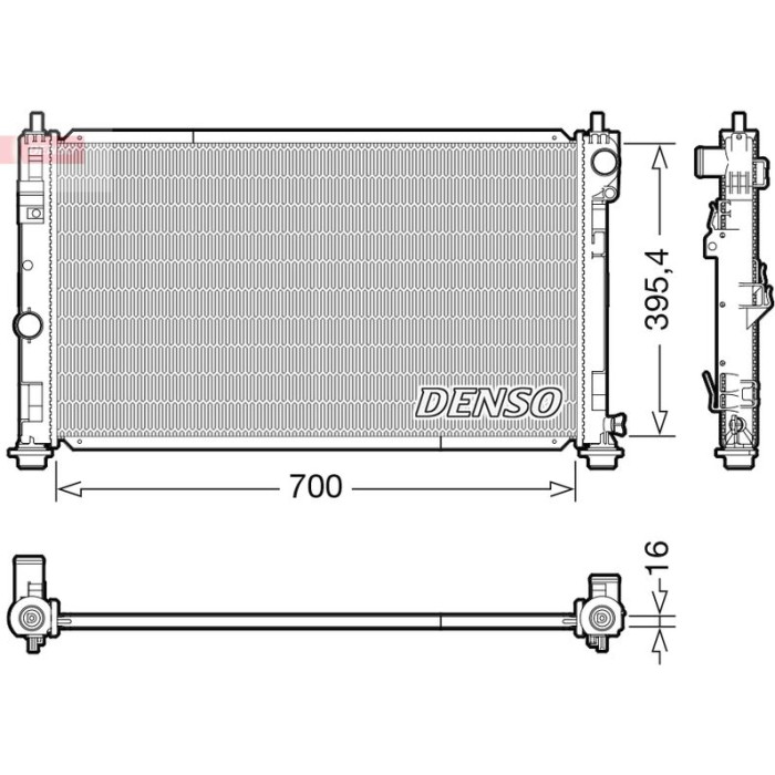 Denso Motorkühler DRM06039 Denso Motorkühler DRM06039