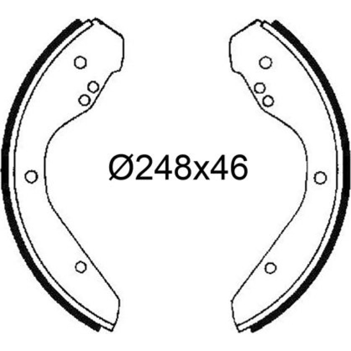 Valeo Bremsbacken 564288 Valeo Bremsbacken 564288
