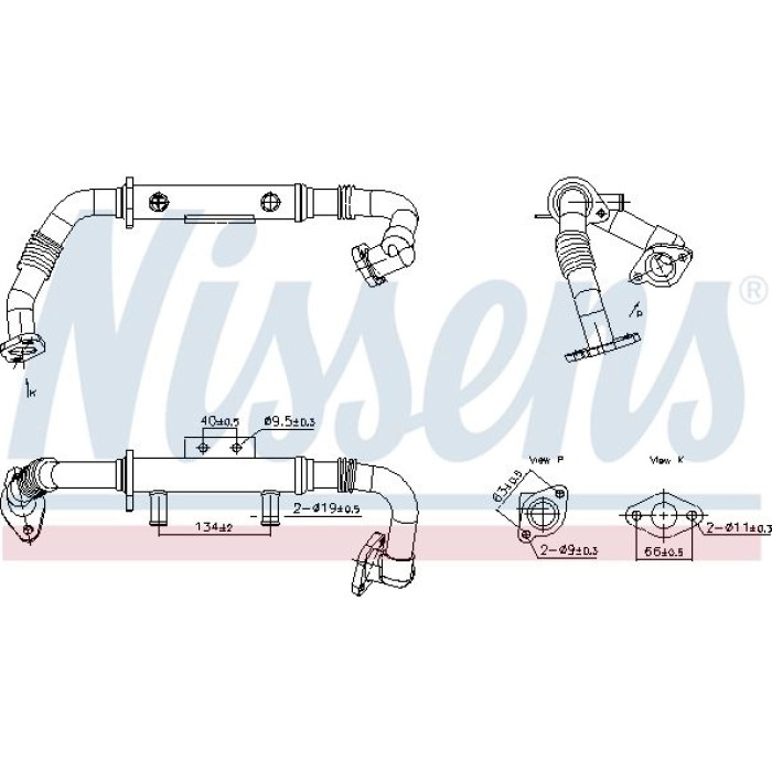 Nissens AGR-Kühler 989428 Nissens AGR-Kühler 989428