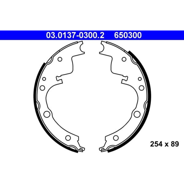 ATE Bremsbacken 03.0137-0300.2 ATE Bremsbacken 03.0137-0300.2