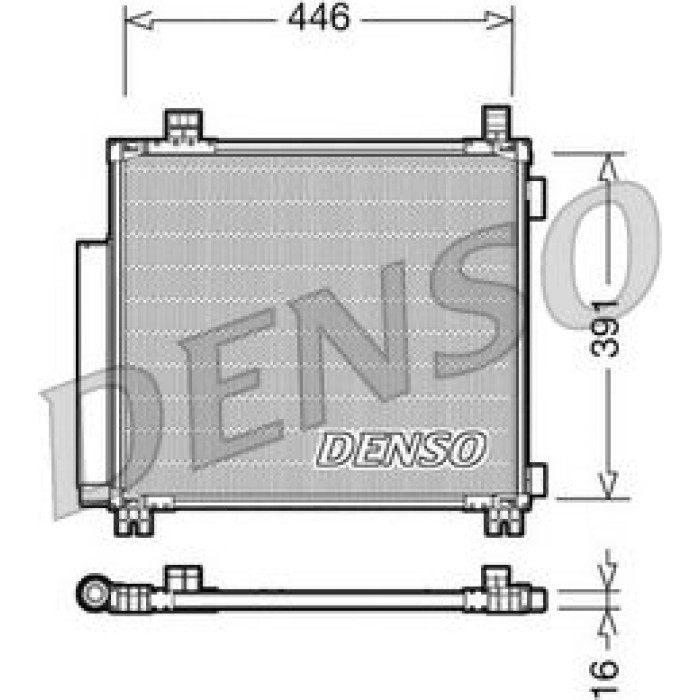 Denso Klimakondensator DCN50045 Denso Klimakondensator DCN50045