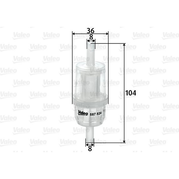 587524 Valeo Kraftstofffilter 587524 587524 Valeo Kraftstofffilter 587524