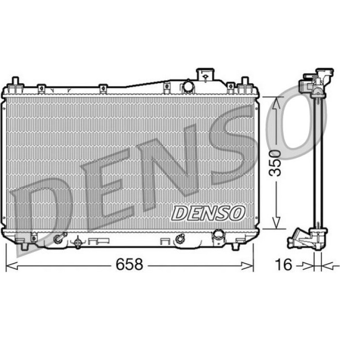 Denso Motorkühler DRM40008 Denso Motorkühler DRM40008