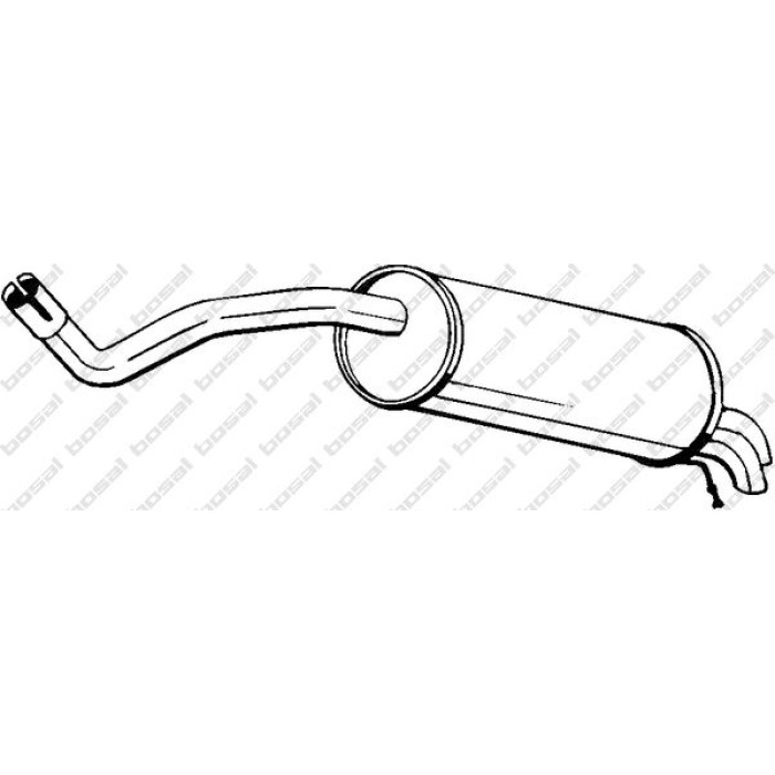 Bosal Schalldämpfer 227-021 Bosal Schalldämpfer 227-021