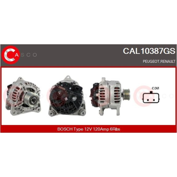 CASCO Generator CAL10387GS CASCO Generator CAL10387GS