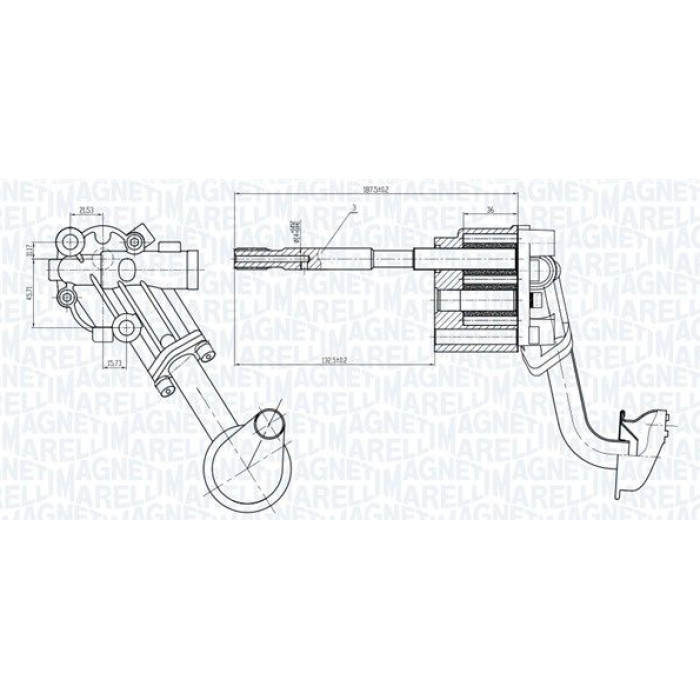 Magneti Marelli Ölpumpe 351516000058 Magneti Marelli Ölpumpe 351516000058