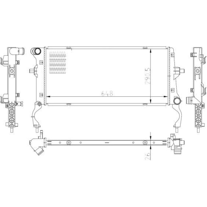 NRF Kühler NRF550034 NRF Kühler NRF550034