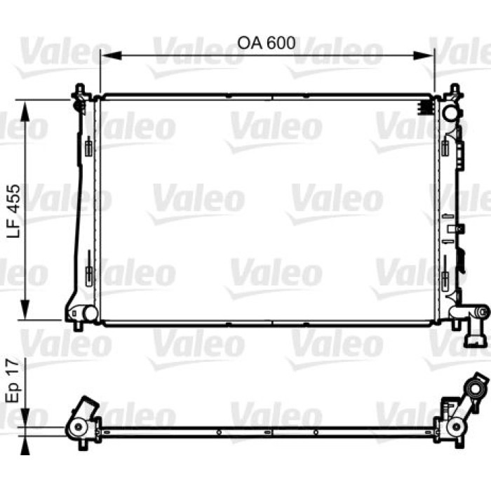Valeo Motorkühler 735564 Valeo Motorkühler 735564