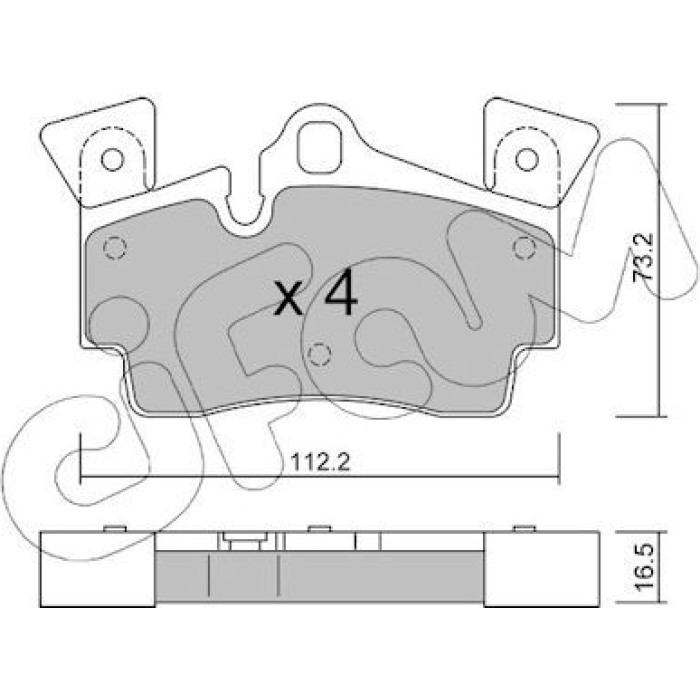 CIFAM Bremsbelagsatz, Scheibenbremse 822-655-1 CIFAM Bremsbelagsatz, Scheibenbremse 822-655-1