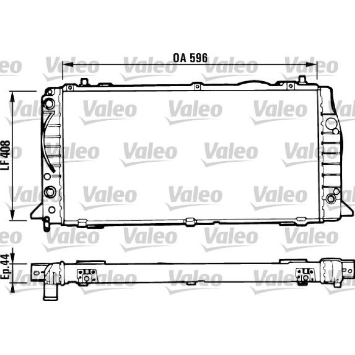 Valeo Motorkühler 731428 Valeo Motorkühler 731428