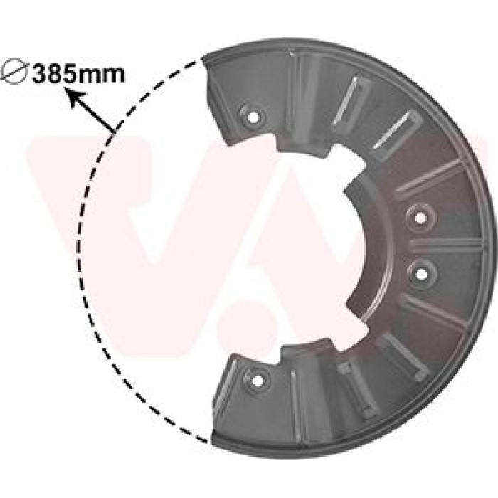 Van Wezel Bremsscheiben-Spritzblech 5846371