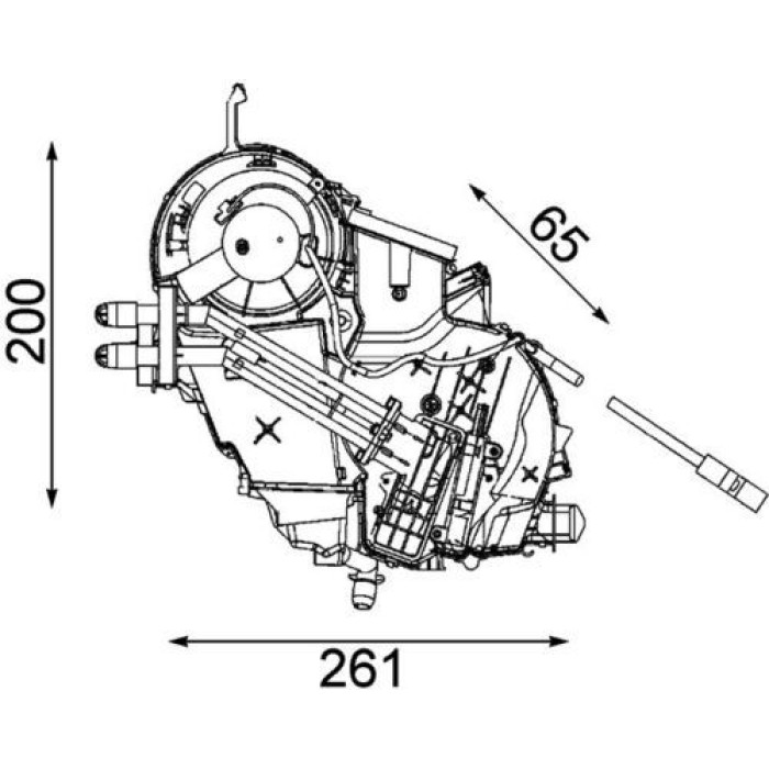 MAHLE Verdampfer, Klimaanlage AE 75 000P MAHLE Verdampfer, Klimaanlage AE 75 000P