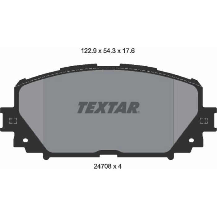Textar Bremsbelagsatz 2470801 Textar Bremsbelagsatz 2470801