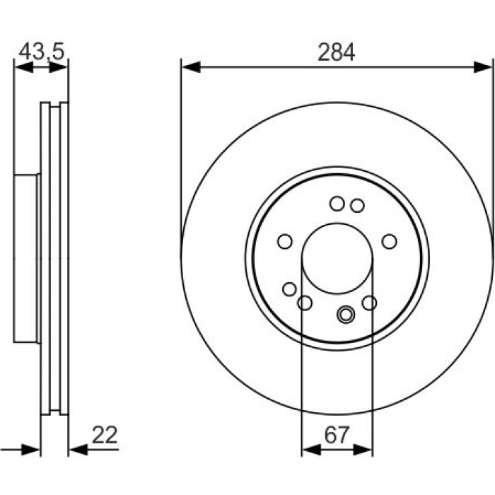 Bosch Bremsscheibe 0 986 479 S15 Bosch Bremsscheibe 0 986 479 S15