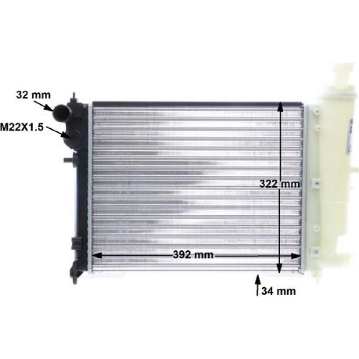 MAHLE Kühler, Motorkühlung CR 469 000S MAHLE Kühler, Motorkühlung CR 469 000S