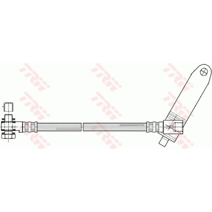 TRW Bremsschlauch Vorderachse rechts PHD951 TRW Bremsschlauch Vorderachse rechts PHD951