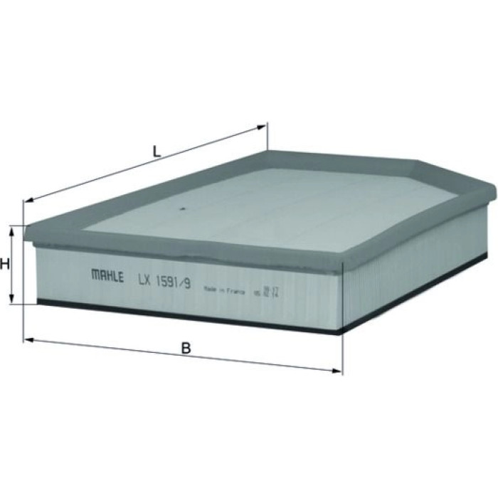 MAHLE Luftfilter LX 1591/9 MAHLE Luftfilter LX 1591/9