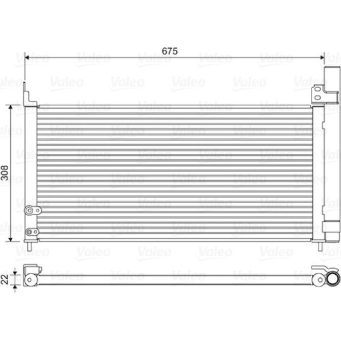 Valeo Klimakondensator 814415 Valeo Klimakondensator 814415