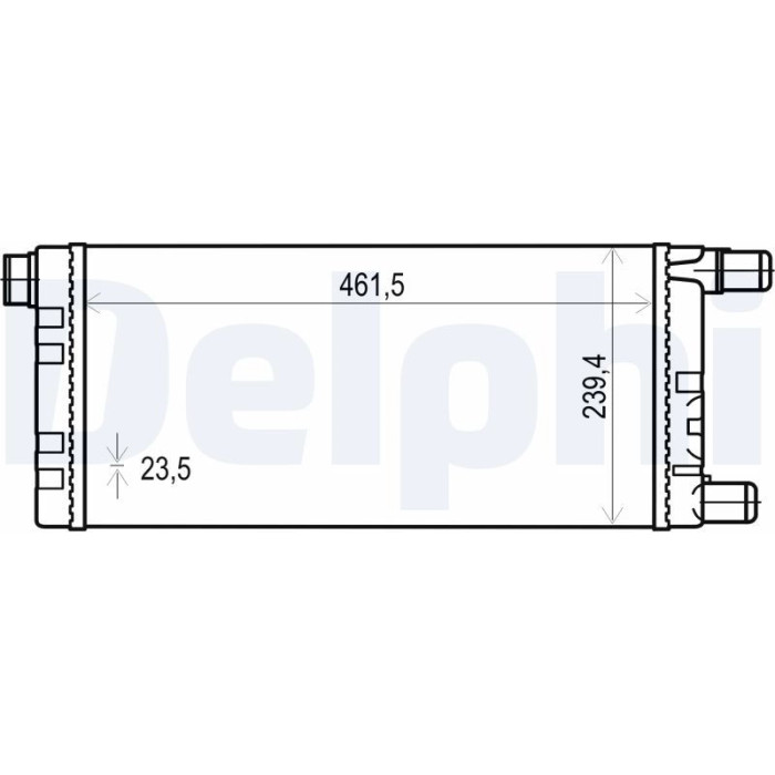Delphi Motorkühler TSP0524015 Delphi Motorkühler TSP0524015